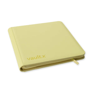 Vault X 12-Pocket Sideloading Binder - Pastel Yellow