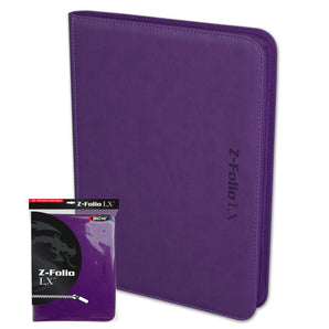Z-Folio 9-Pocket LX Binder - Purple