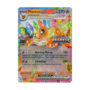 Prismatic Evolutions: Promo Card - Flareon ex (Sealed)