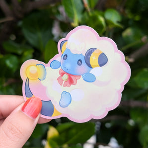 Mareep With Bow Sticker